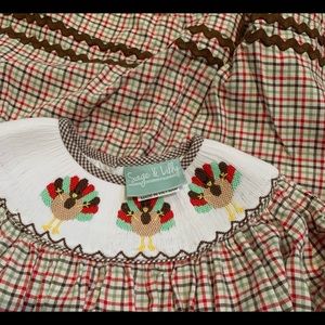 Thanksgiving Day Smocked Dress